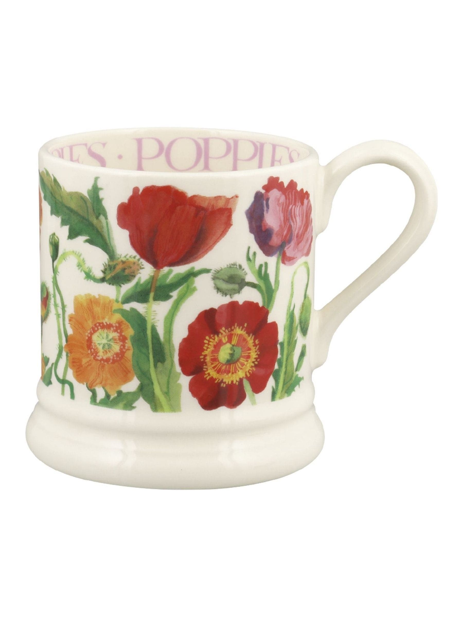 Emma Bridgewater Cream Poppy 1/2 Pint Mug