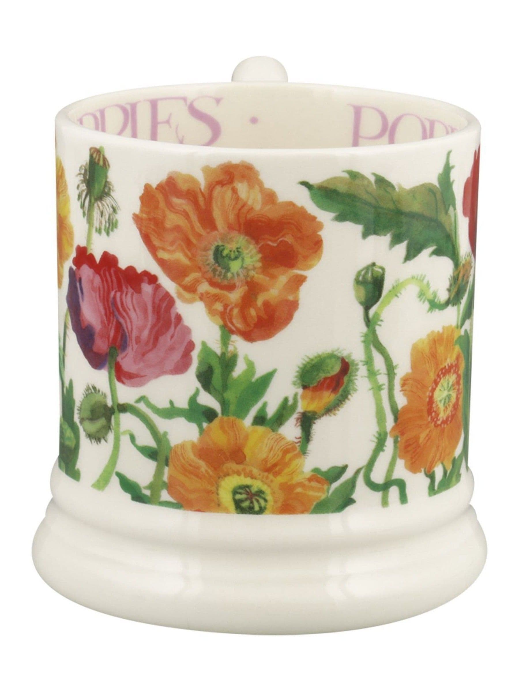 Emma Bridgewater Cream Poppy 1/2 Pint Mug
