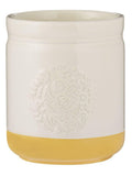 Mason Cash Cream Green and Yellow Home to Roost Large Storage and Untensil Pot
