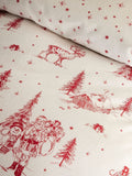 Vantona Red Christmas Santa duvet cover set (British brand)