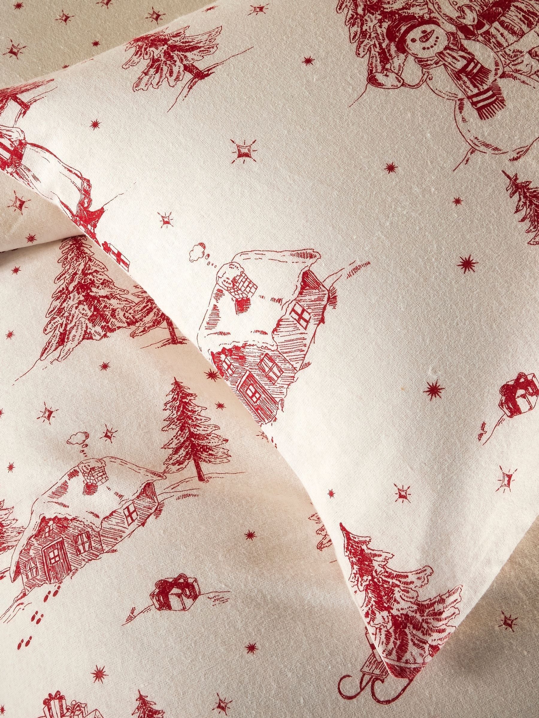 Vantona Red Christmas Santa duvet cover set (British brand)