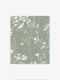 Sage Leaf wallpaper sample A4, imported from the UK