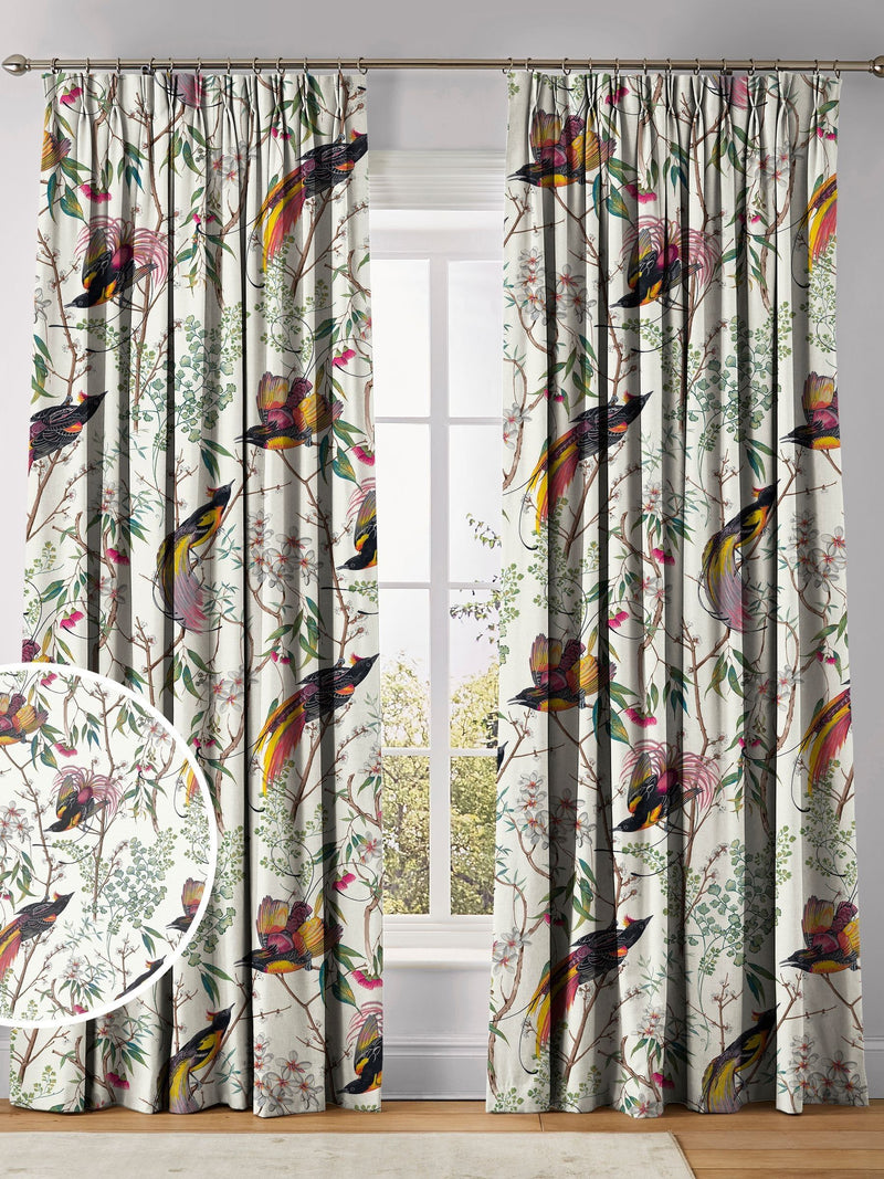 Graham & Brown Clavering Birds cotton curtains (British brand)