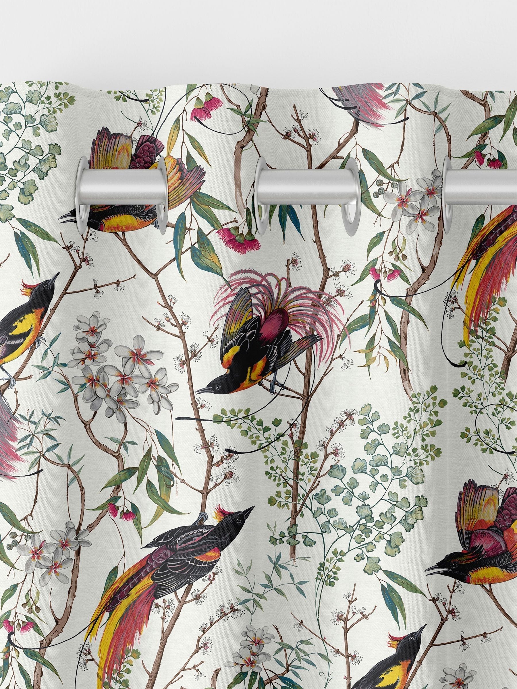 Graham & Brown Clavering Birds cotton curtains (British brand)