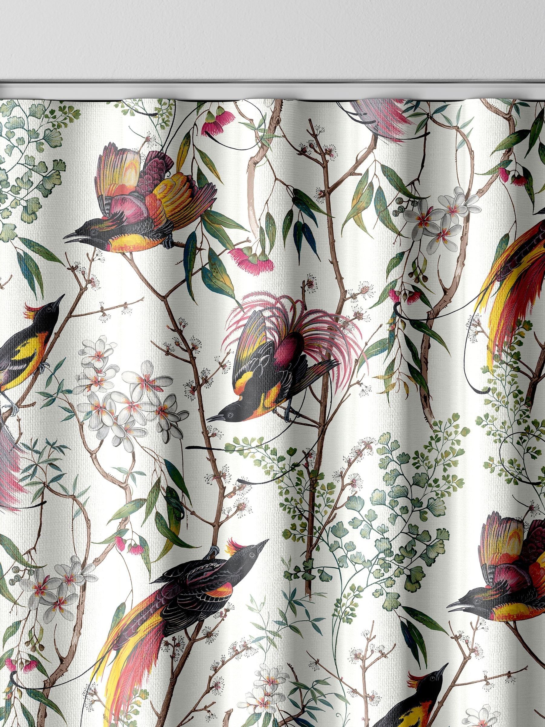 Graham & Brown Clavering Birds cotton curtains (British brand)