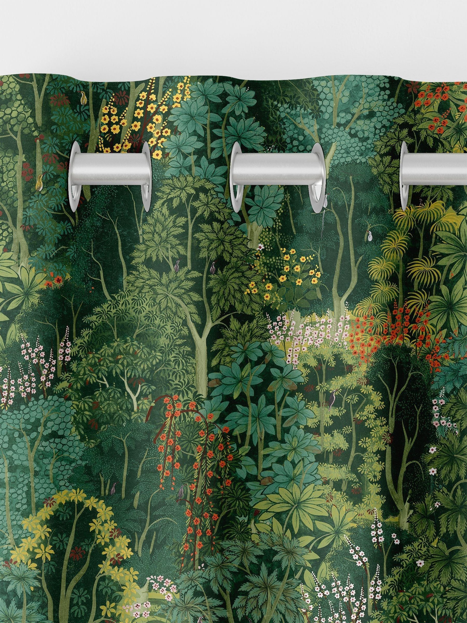 Graham & Brown New Eden emerald green curtains made to measure (British brand)