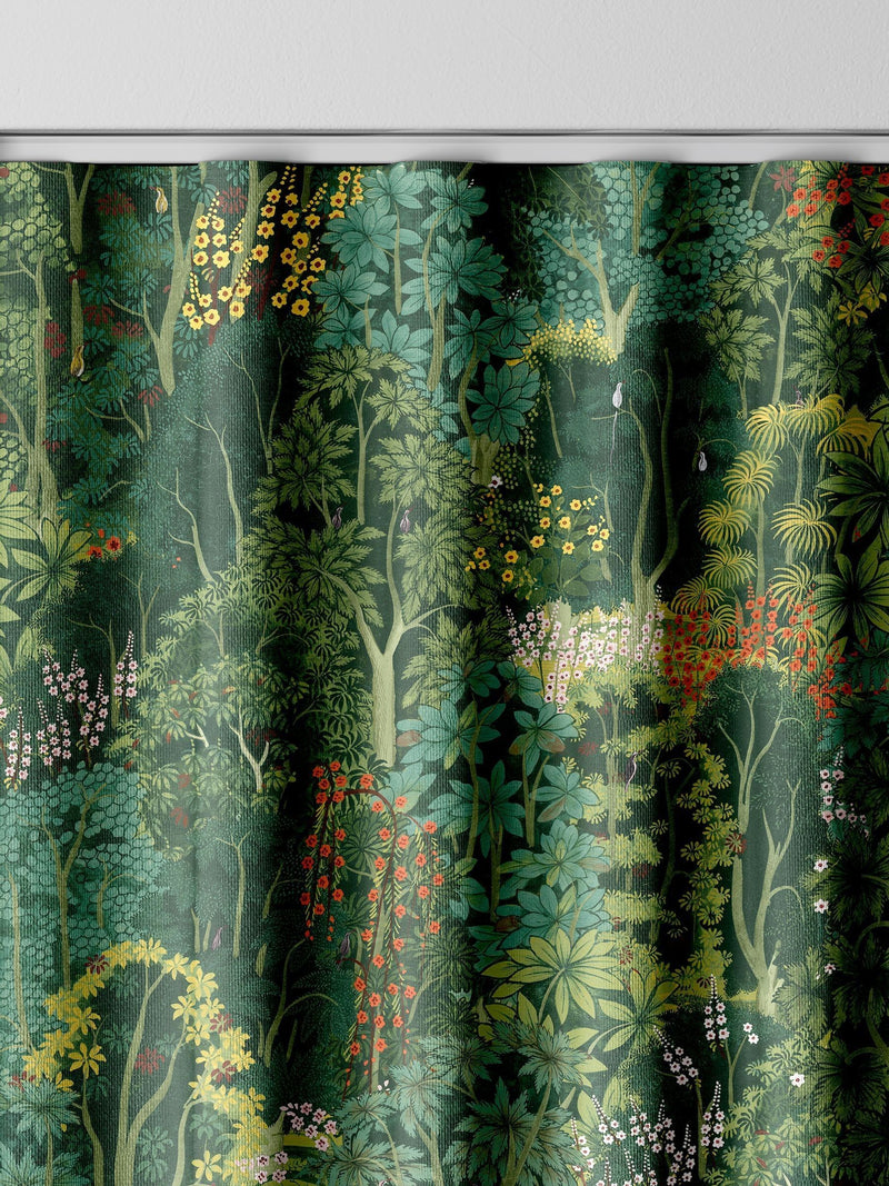 Graham & Brown New Eden emerald green curtains made to measure (British brand)