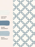 Laura Ashley Blue Westminster wallpaper 10m - British product