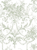 Laura Ashley Tuileries green wallpaper 10m roll, UK version