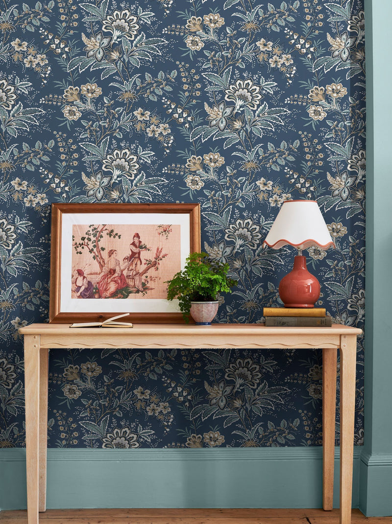 Laura Ashley Cream Marlbrook 10M Wallpaper