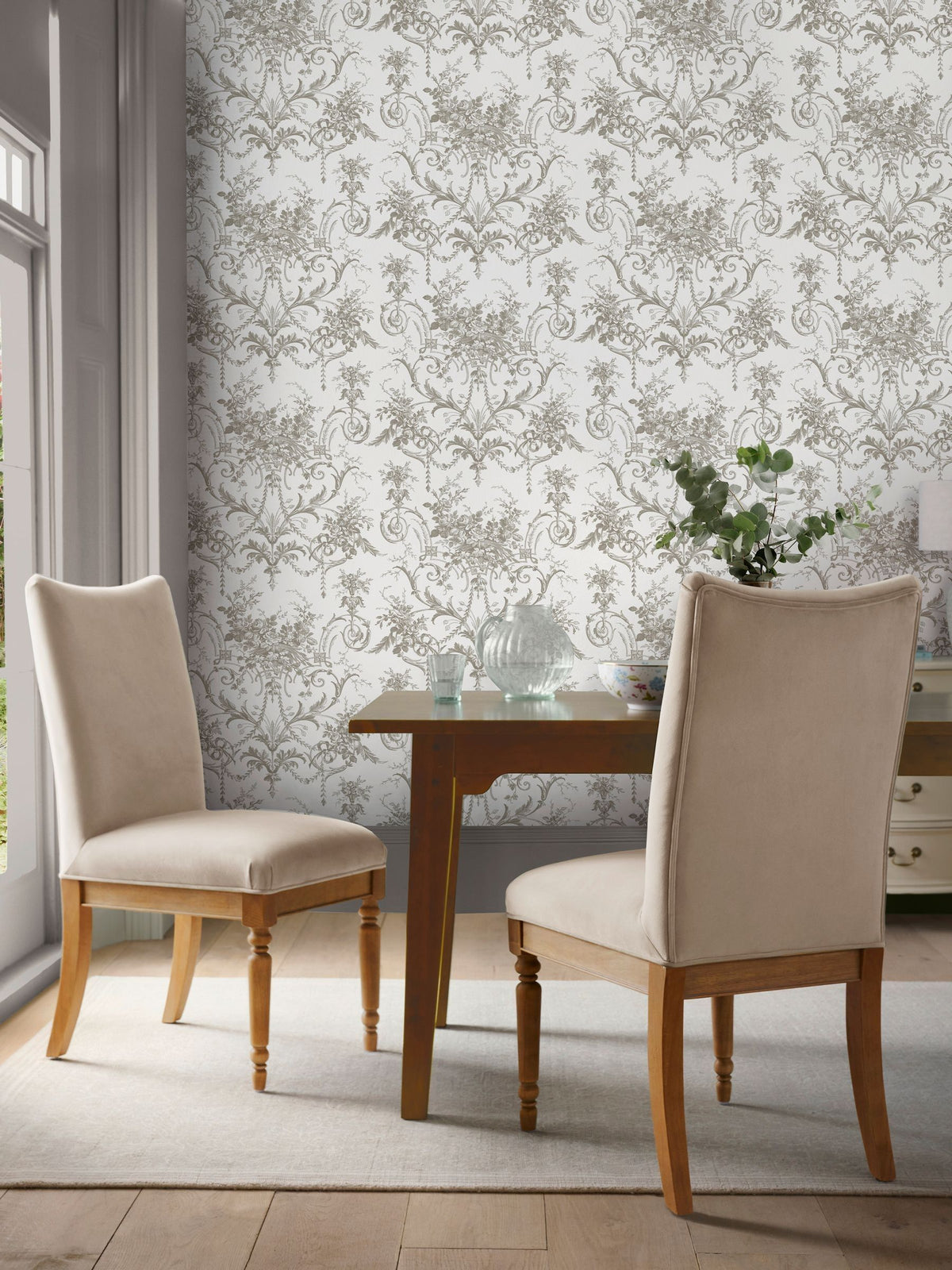 Laura Ashley Green Tuilieries Wallpaper 10M
