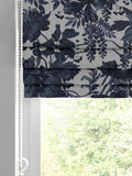 Graham & Brown Enzia roman blind ink blue - British product