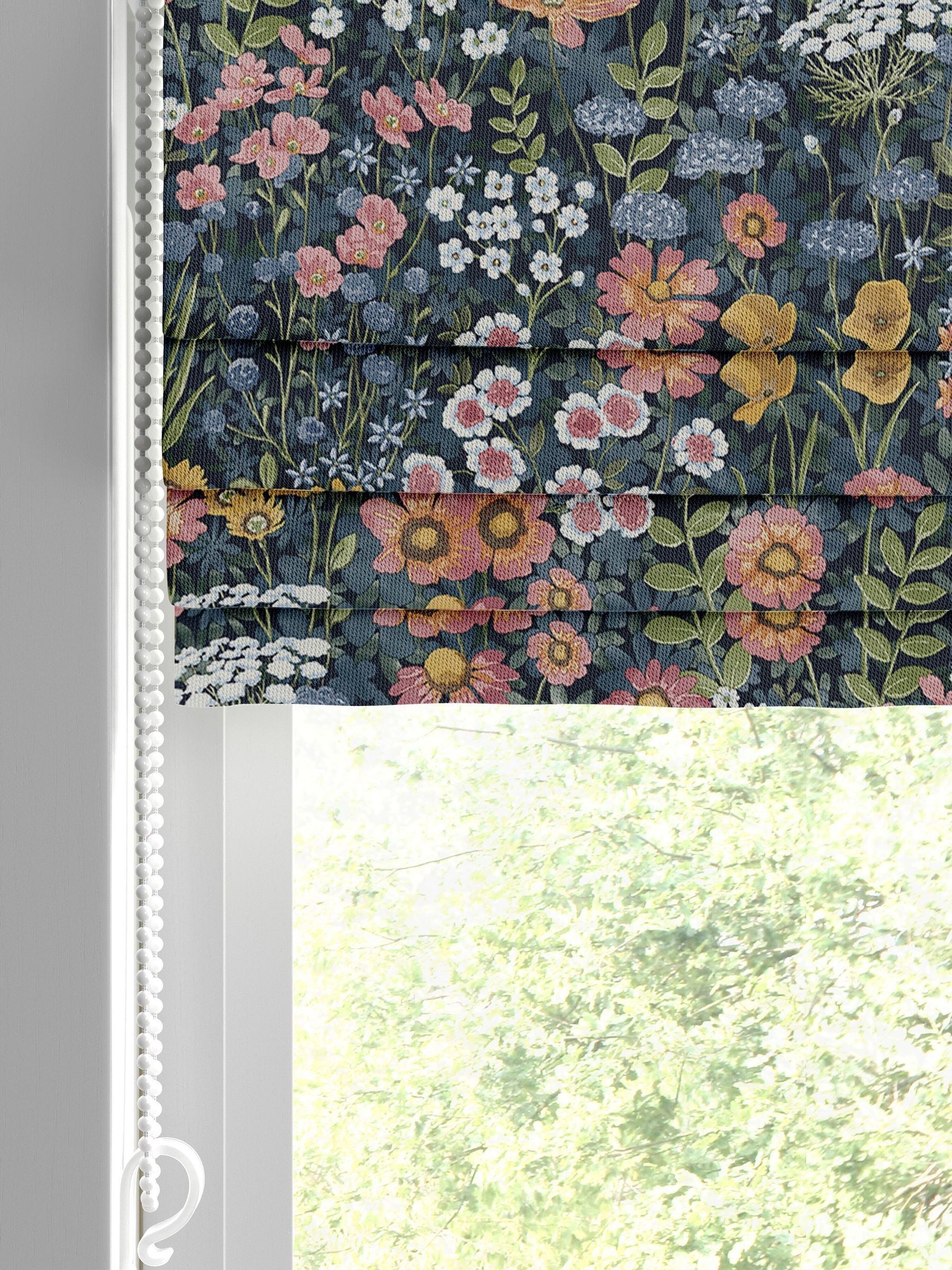 Graham & Brown Wallflower roman blind dusk blue, UK version