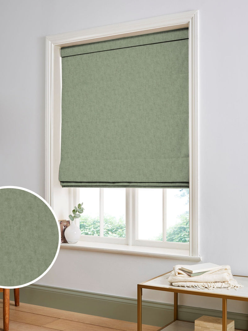 Graham & Brown sage green roman blind (British brand)