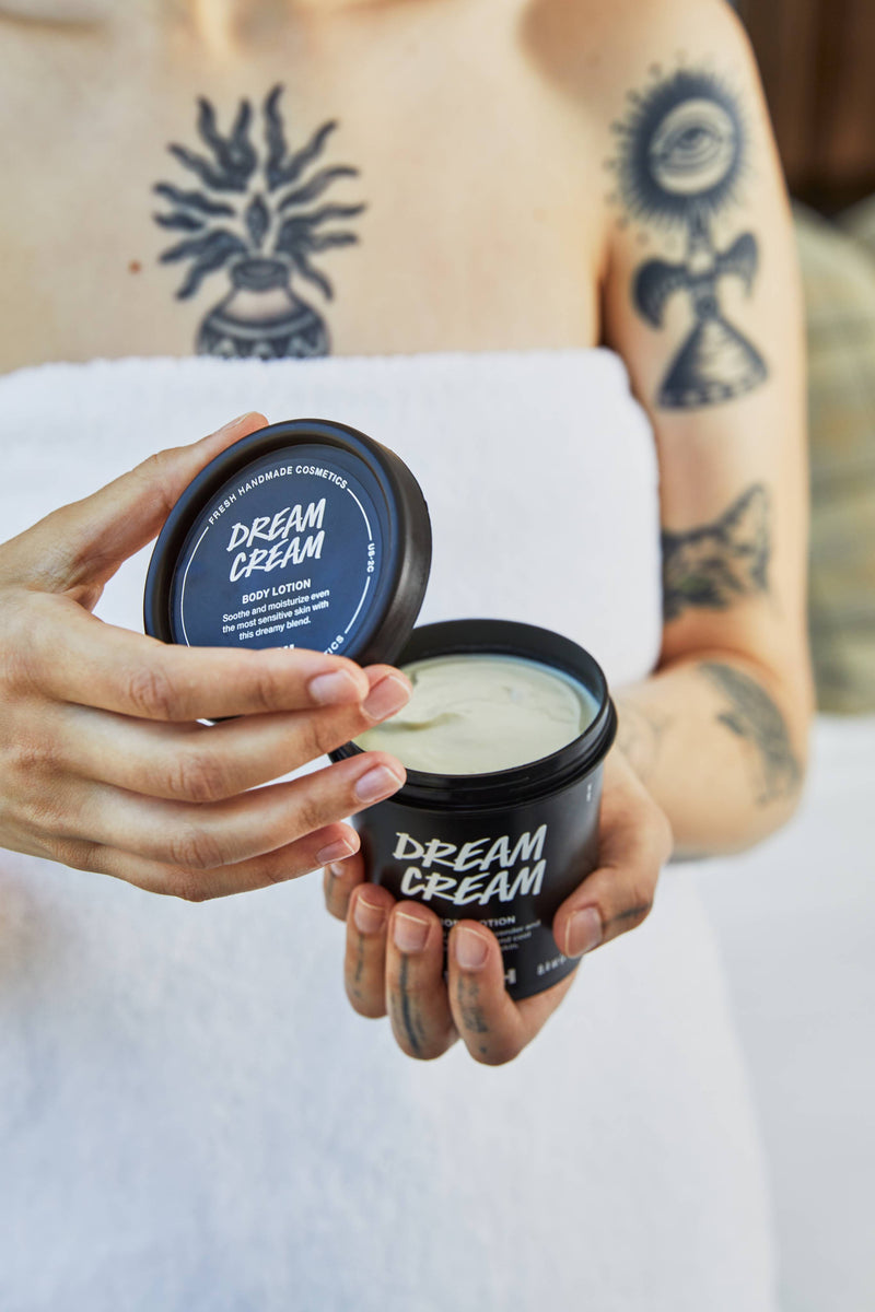 Lush Dream Cream body lotion for sensitive skin - British product