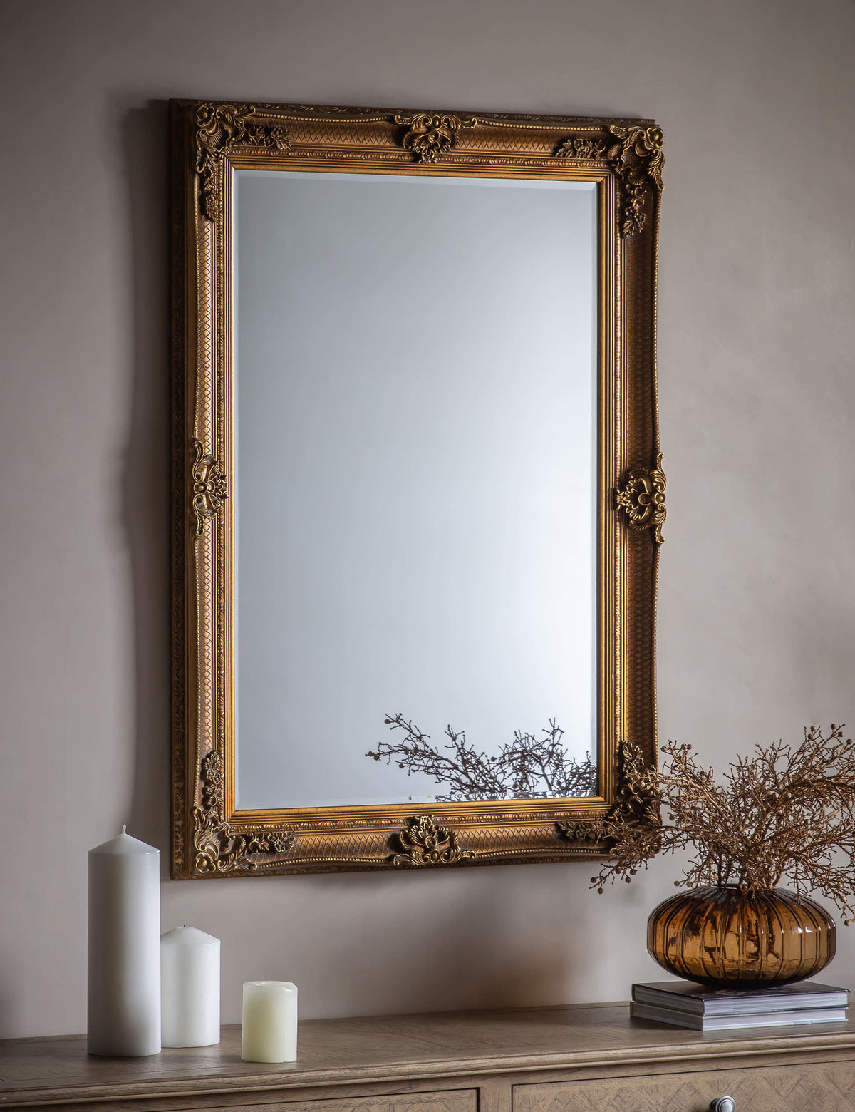 Abbey extra large rectangular wall mirror 790mm x 1095mm - British product