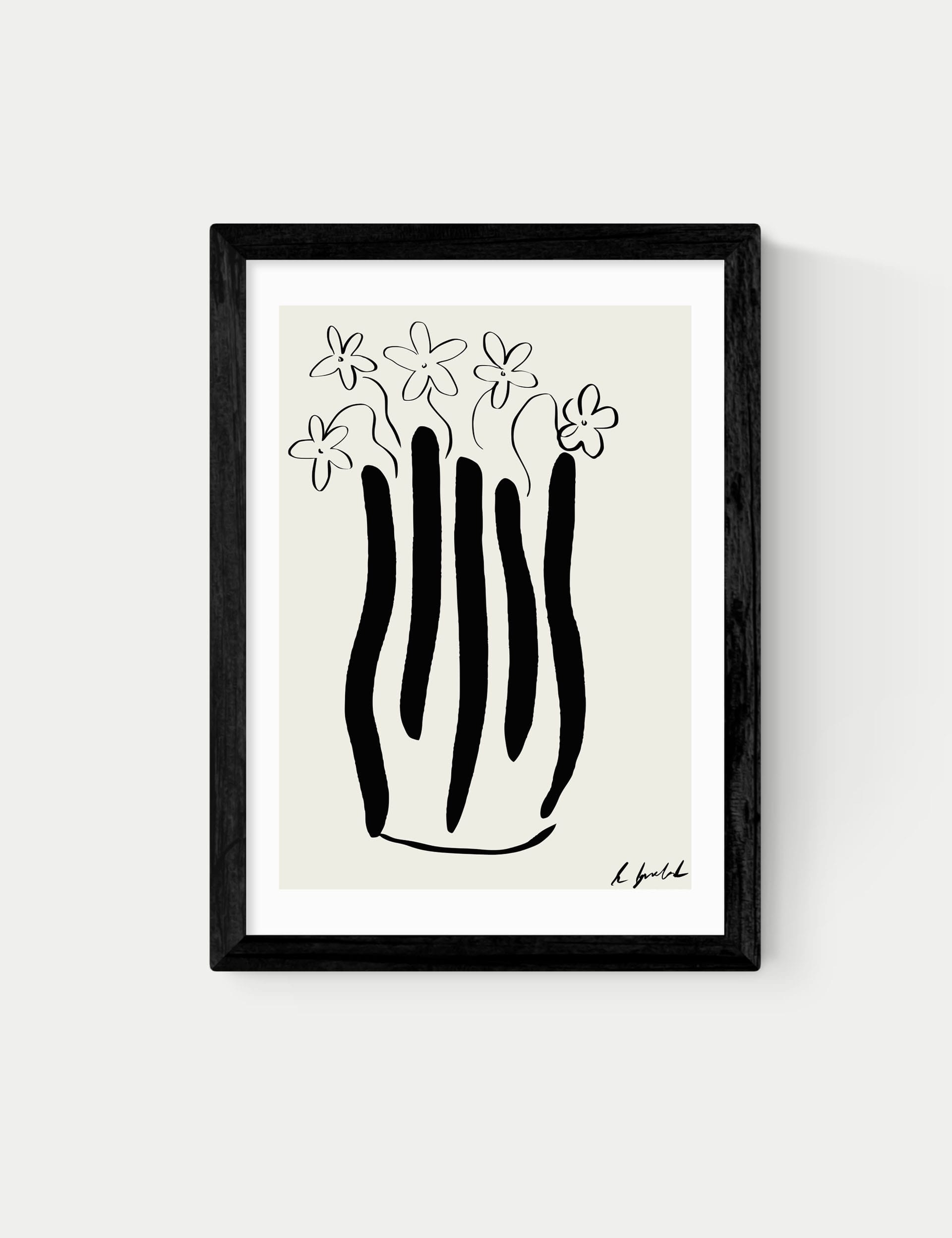 East End Prints abstract vase framed art - British product