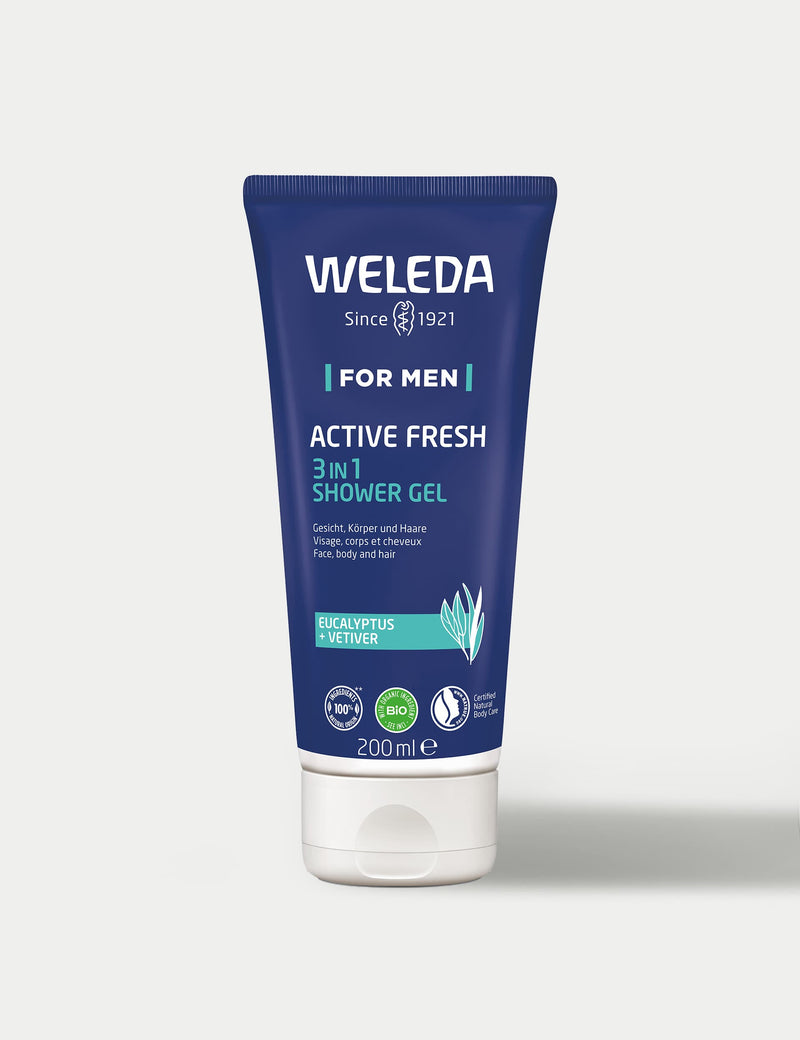 Weleda Active Fresh 3-in-1 shower gel 200ml - British product