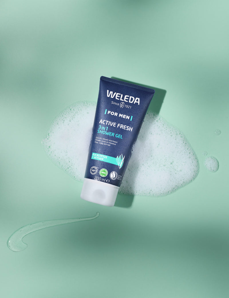 Weleda Active Fresh 3-in-1 shower gel 200ml - British product