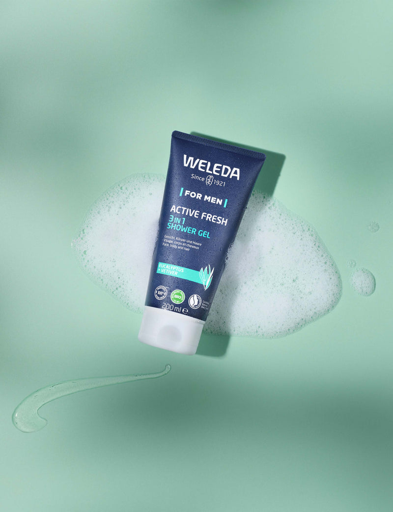 Weleda Active Fresh 3-in-1 shower gel 200ml - British product