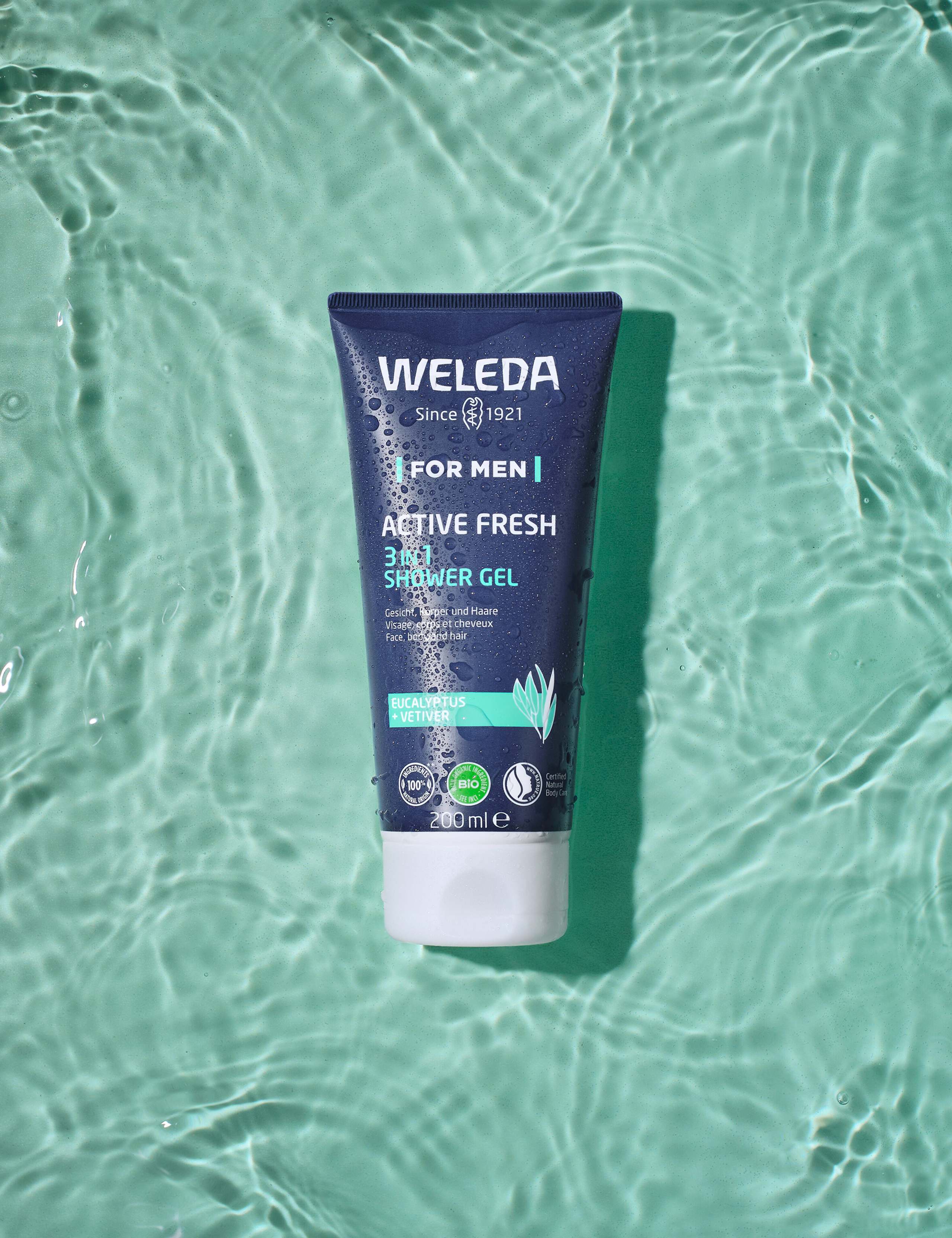 Weleda Active Fresh 3-in-1 shower gel 200ml - British product