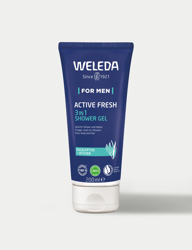 Weleda Active Fresh 3-in-1 shower gel 200ml - British product