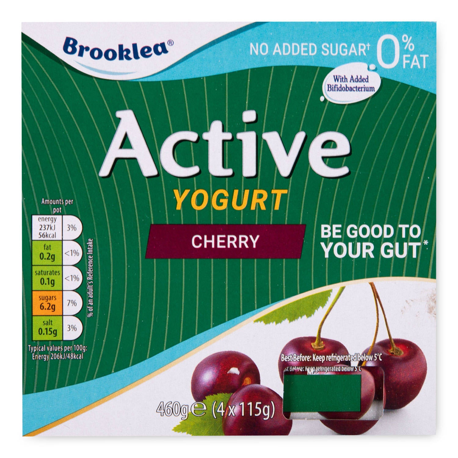 Active cherry yogurt 4 pack 460g - British product