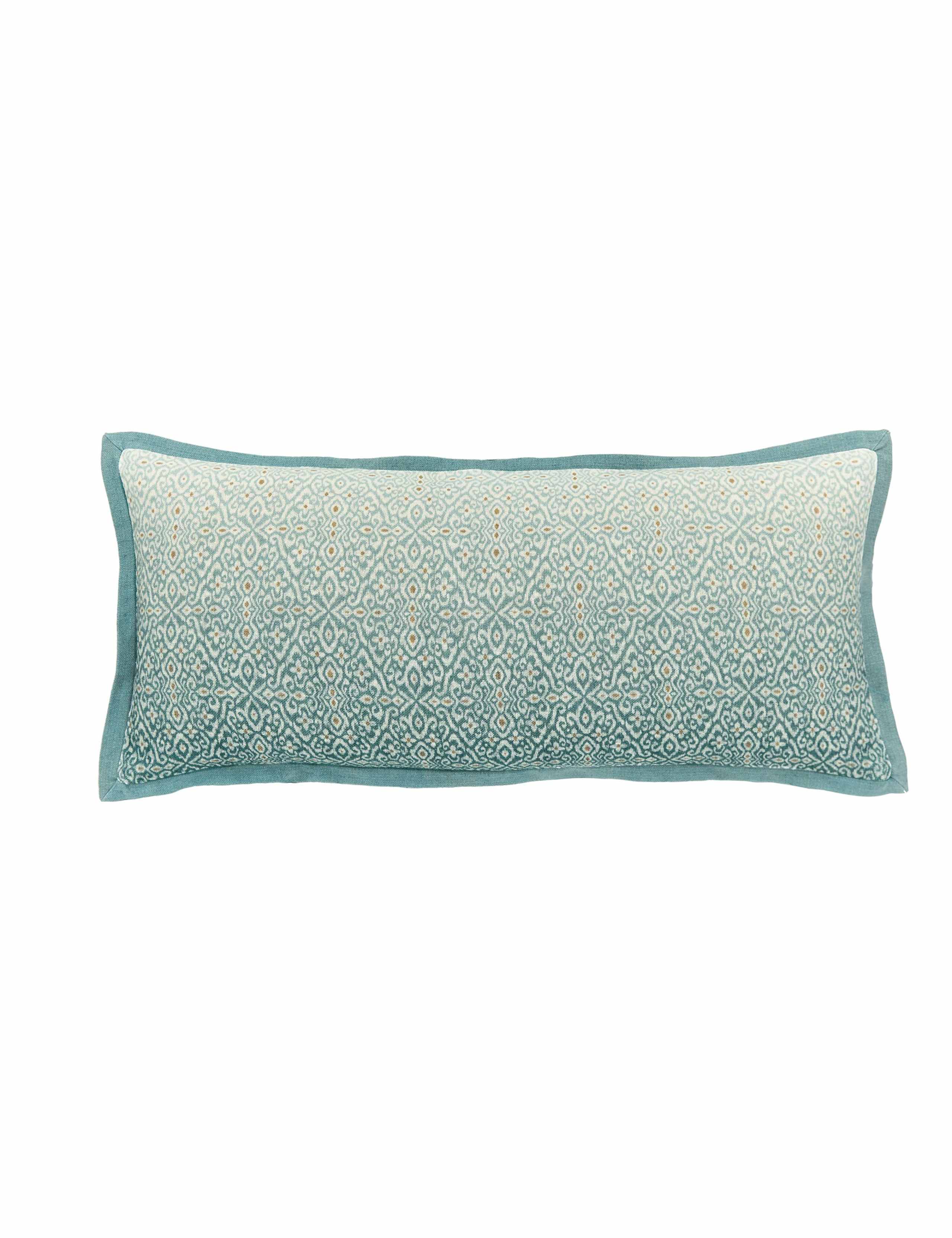 Bedeck Addison geometric rectangle cotton cushion (British brand)