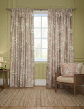 Sanderson Adele chenille pencil pleat curtains, imported from the UK