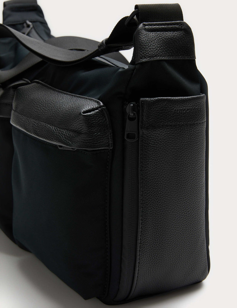 M&S Autograph adjustable messenger bag faux leather - British product