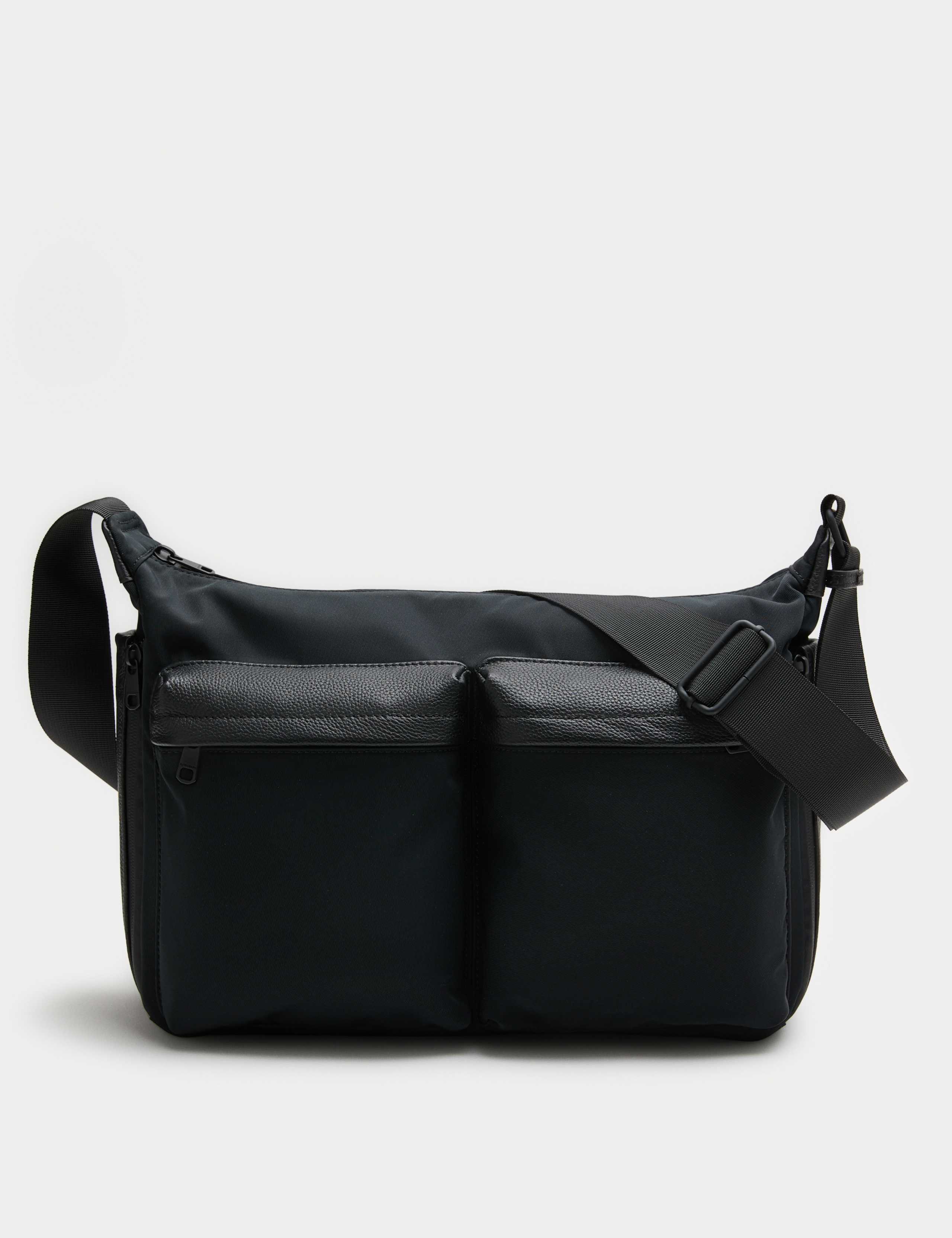 M&S Autograph adjustable messenger bag faux leather - British product