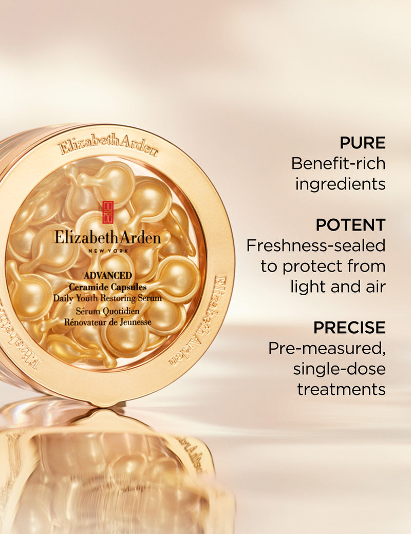 Elizabeth Arden ceramide capsule serum for daily youth restoration with 60 capsules - British product