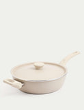 28cm all-in-one saucepan with steamer basket - British product