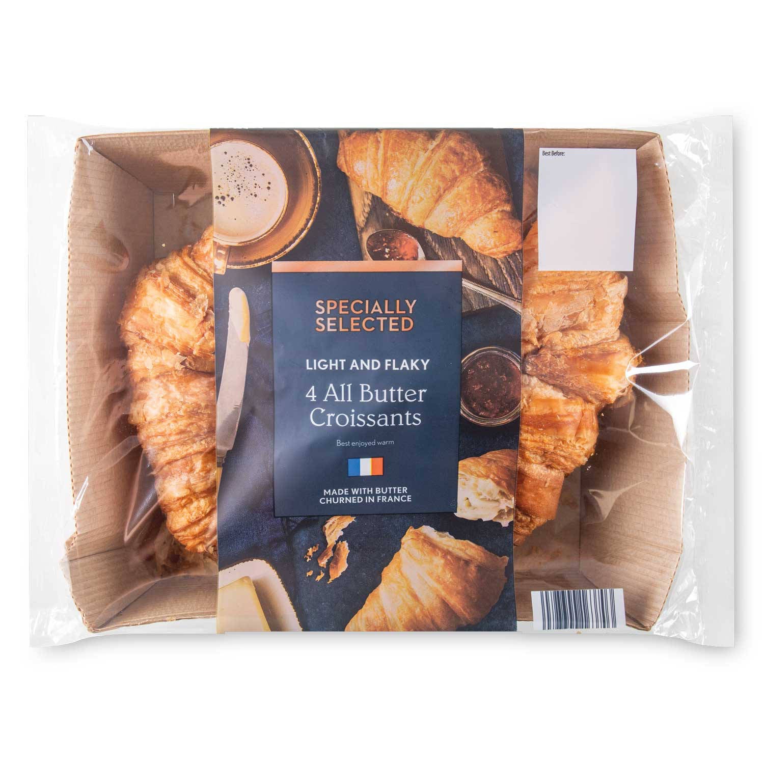 All butter croissants, made with French butter, imported from the UK