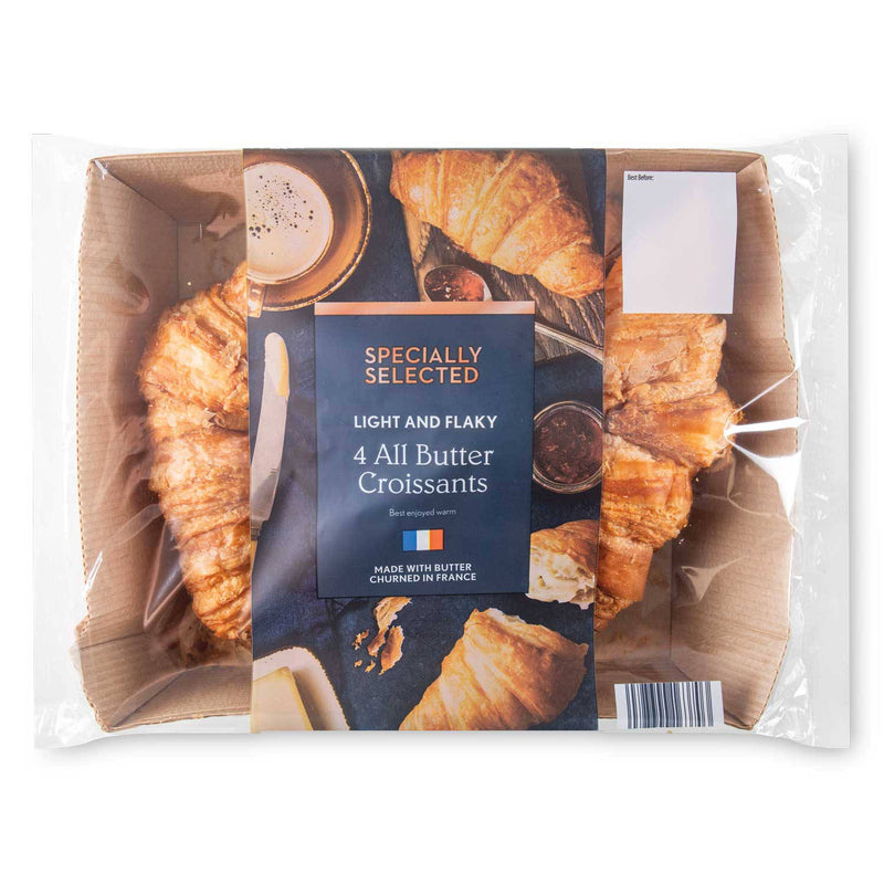 All butter croissants, made with French butter, imported from the UK