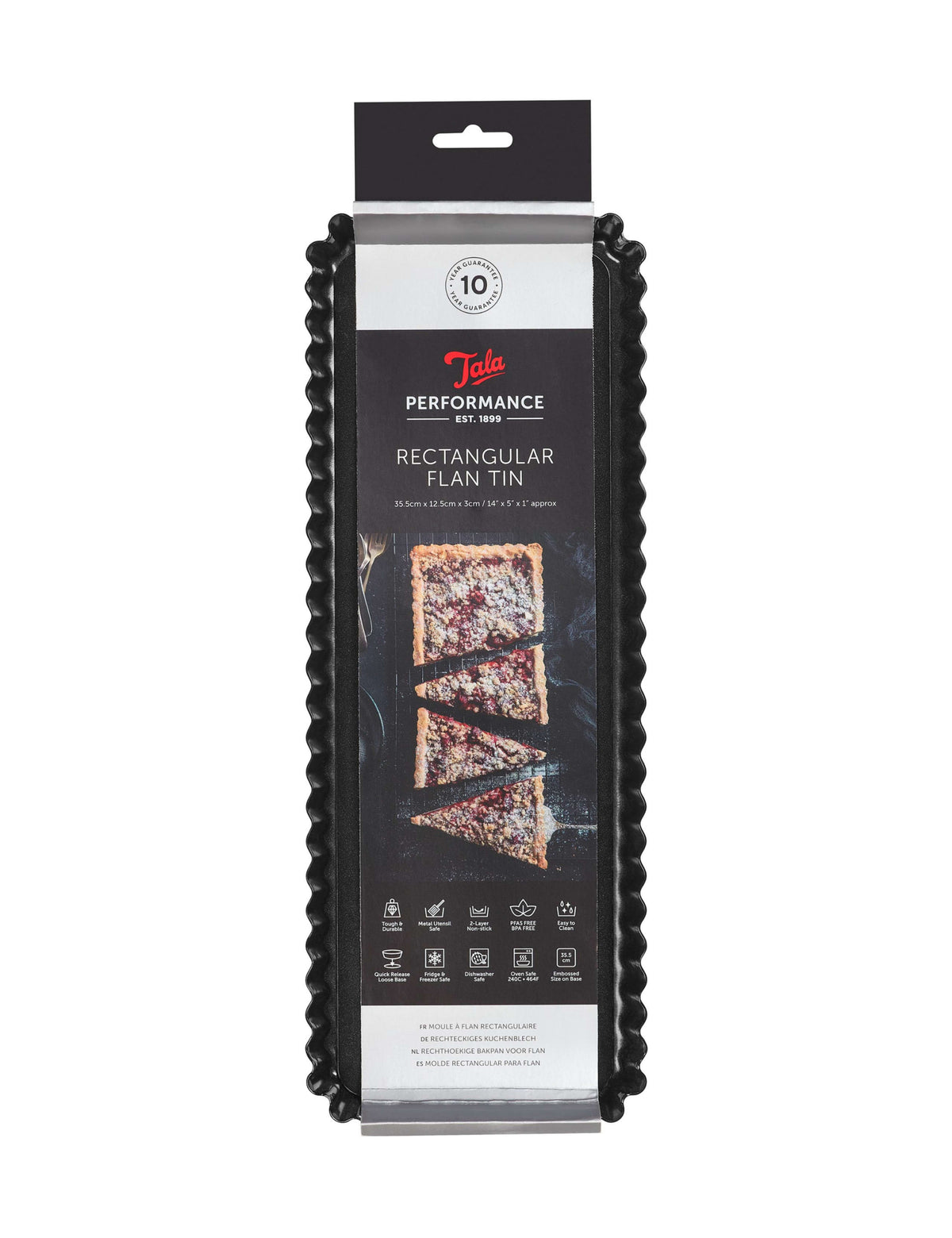 Tala Performance flan tin 35cm loose base non-stick, imported from the UK