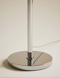 Amelia ridged floor lamp with polished chrome finish, UK version