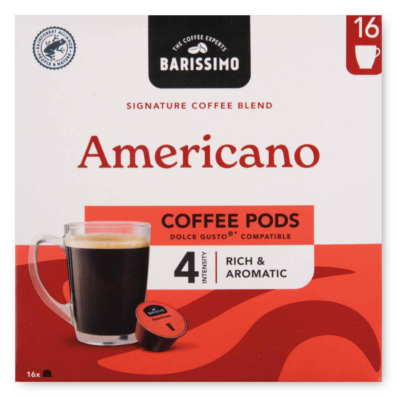 Barissimo Americano capsules, imported from the UK