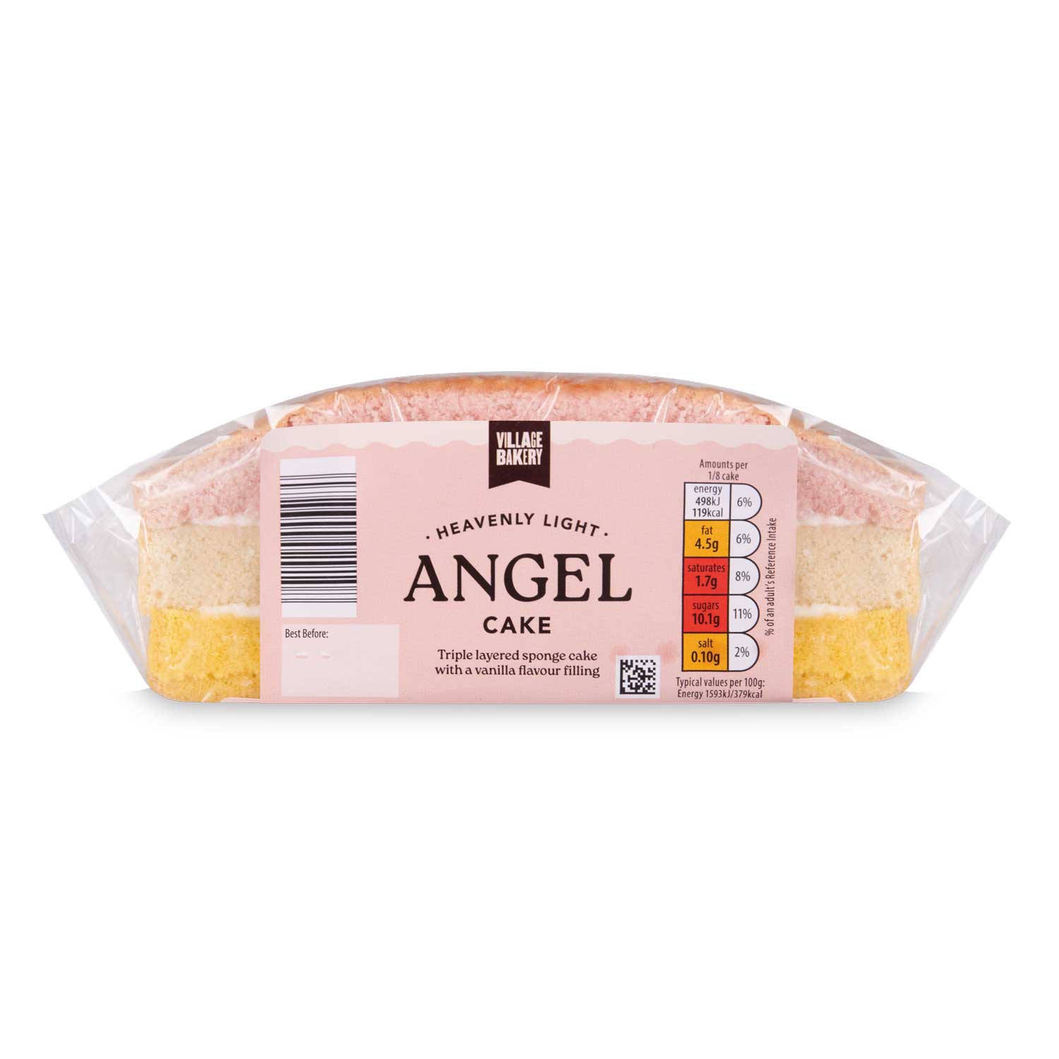 Angel Cake walnut sponge with wheat flour (British brand)