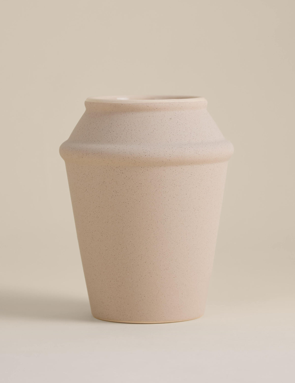 Angled ceramic vase modern design 21cm height (British brand)