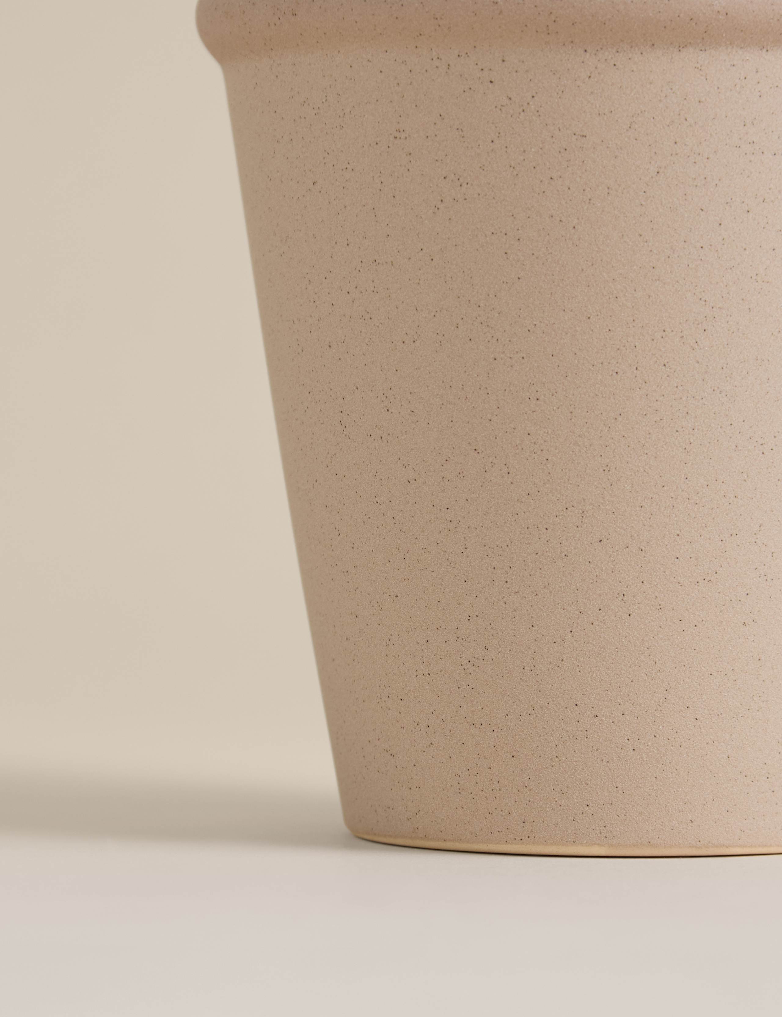 Angled ceramic vase modern design 21cm height (British brand)