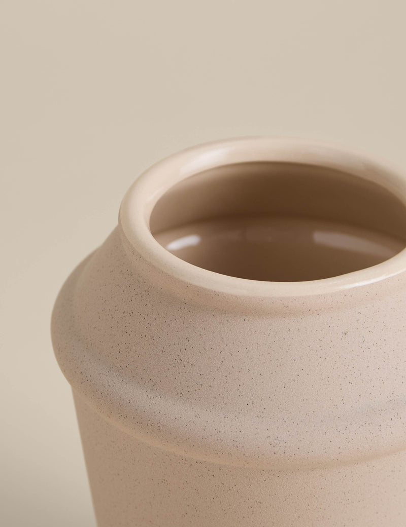 Angled ceramic vase modern design 21cm height (British brand)