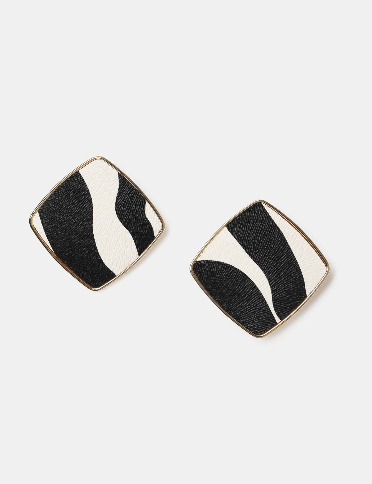 M&S animal print stud earrings, imported from the UK