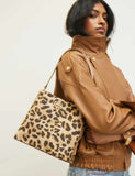 River Island top handle animal print bucket bag, UK version