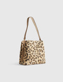 River Island top handle animal print bucket bag, UK version