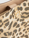 River Island top handle animal print bucket bag, UK version