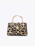 Carvela animal print grab bag with metallic tones (British brand)