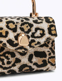 Carvela animal print grab bag with metallic tones (British brand)