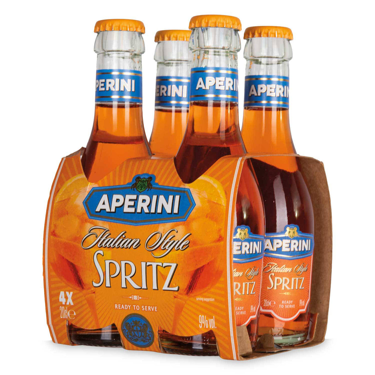 Aperini Spritz 4 pack, 20cl per serving, imported from the UK
