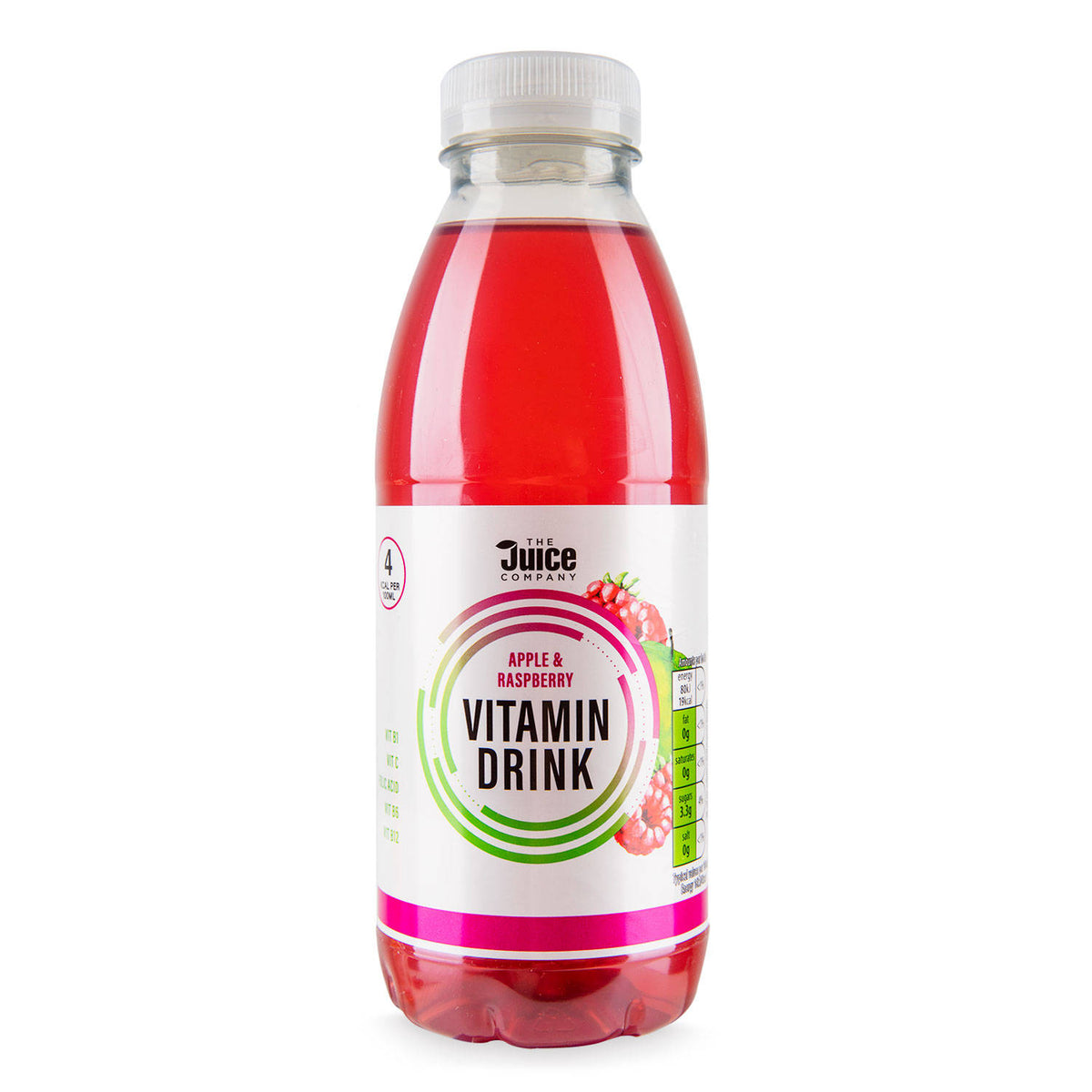 Apple and raspberry juice vitamin drink, UK version